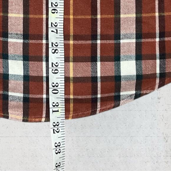 LL Bean Men's Plaid Flannel Button-Up Shirt Long Sleeve Size L Tall - Picture 6 of 7